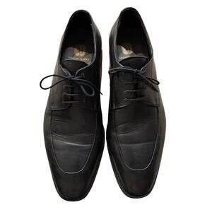 Bruno Magli Italian Leather Black Oxford Lace Up Bresso Shoes Men's Size 11